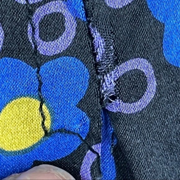 Calypso 100% Silk A Line Floral Dress Keyhole Front size Small - Picture 9 of 17